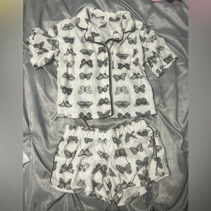 Butterfly Print Pajama Set